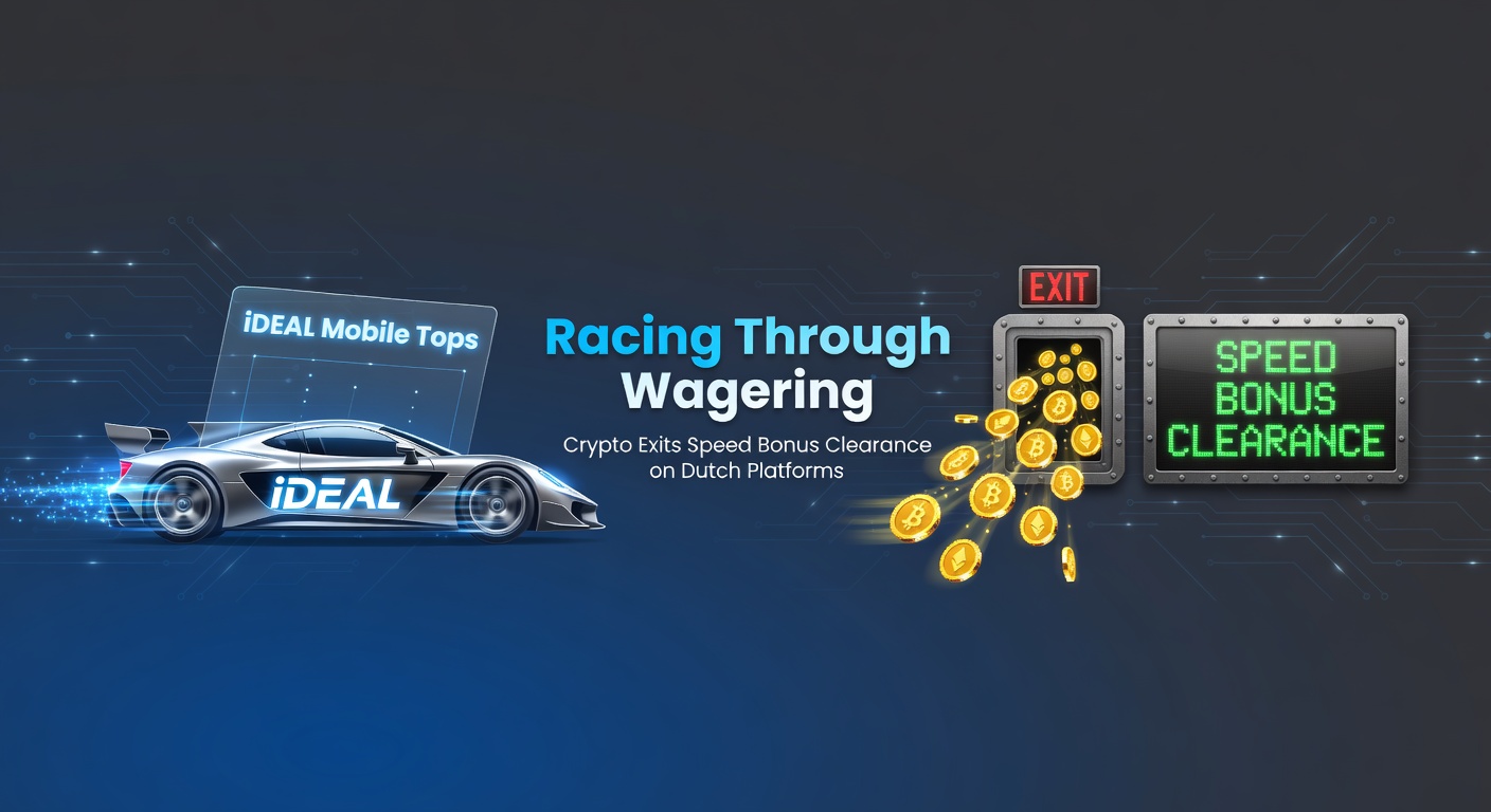 Smartphone met iDEAL-app en crypto-wallet op een Nederlandse online casino interface, symboliserend snelle stortingen en uitbetalingen